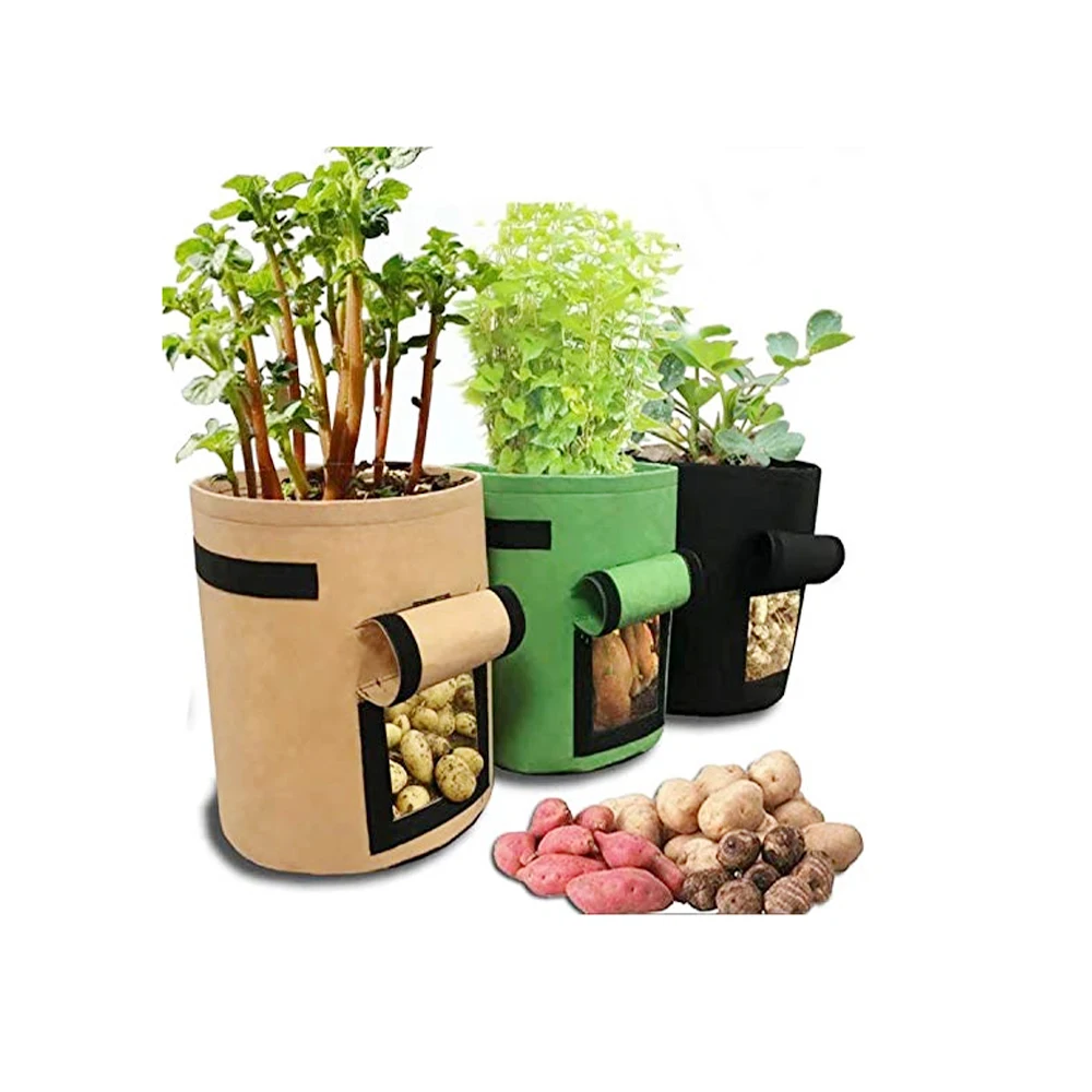 Домашний сад Воздухопроницаемый мешок для картофеля томатов овощей moestuin роста растений Жардин вертикальные садовые мешки для выращивания горшка