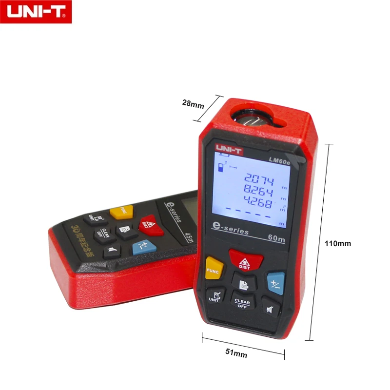 UNI-T Digital Laser Rangefinder LM40e LM50e LM60e Distance Meter Measure Tape Electronic Ruler Range Finder | Инструменты