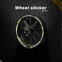 strips motorcycle wheel tire stickers car reflective rim tape motorbike bicycle auto decals for yamaha mt07 mt 07 fz07