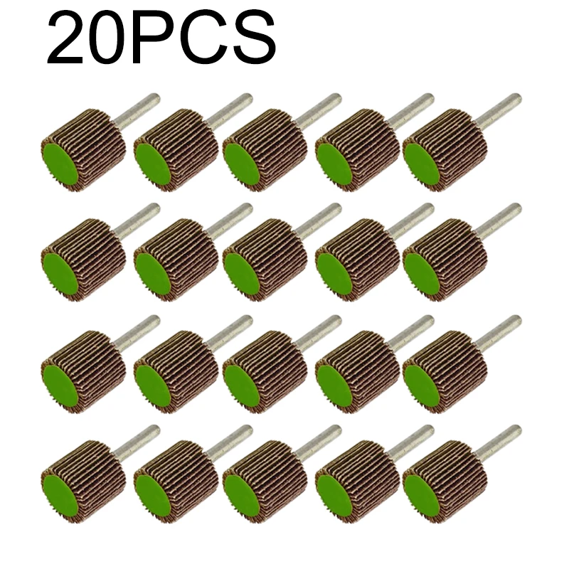 

20x Flap Wheel Disc Shaft Mounted Sanding Disc Drill 25*25mm 40 & 80 Grit 2019