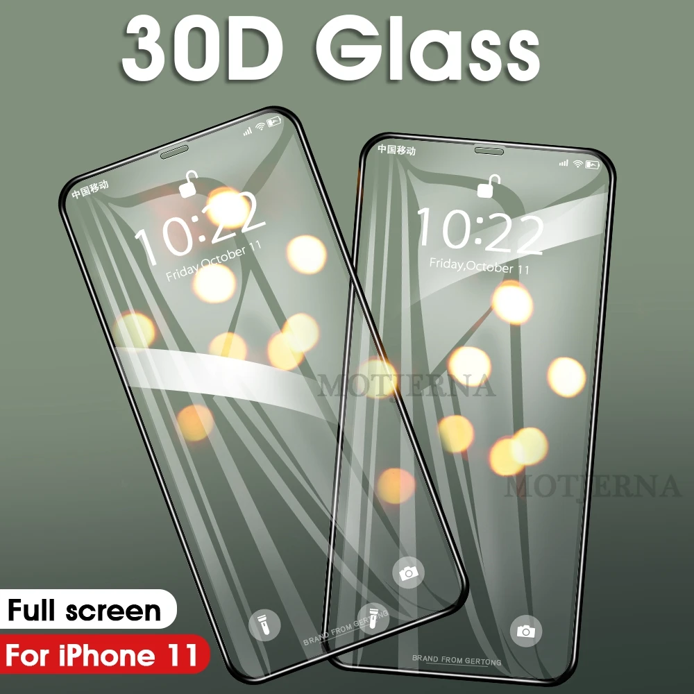 Закаленное стекло для iPhone защитное с полным покрытием и изогнутыми краями X XS Max