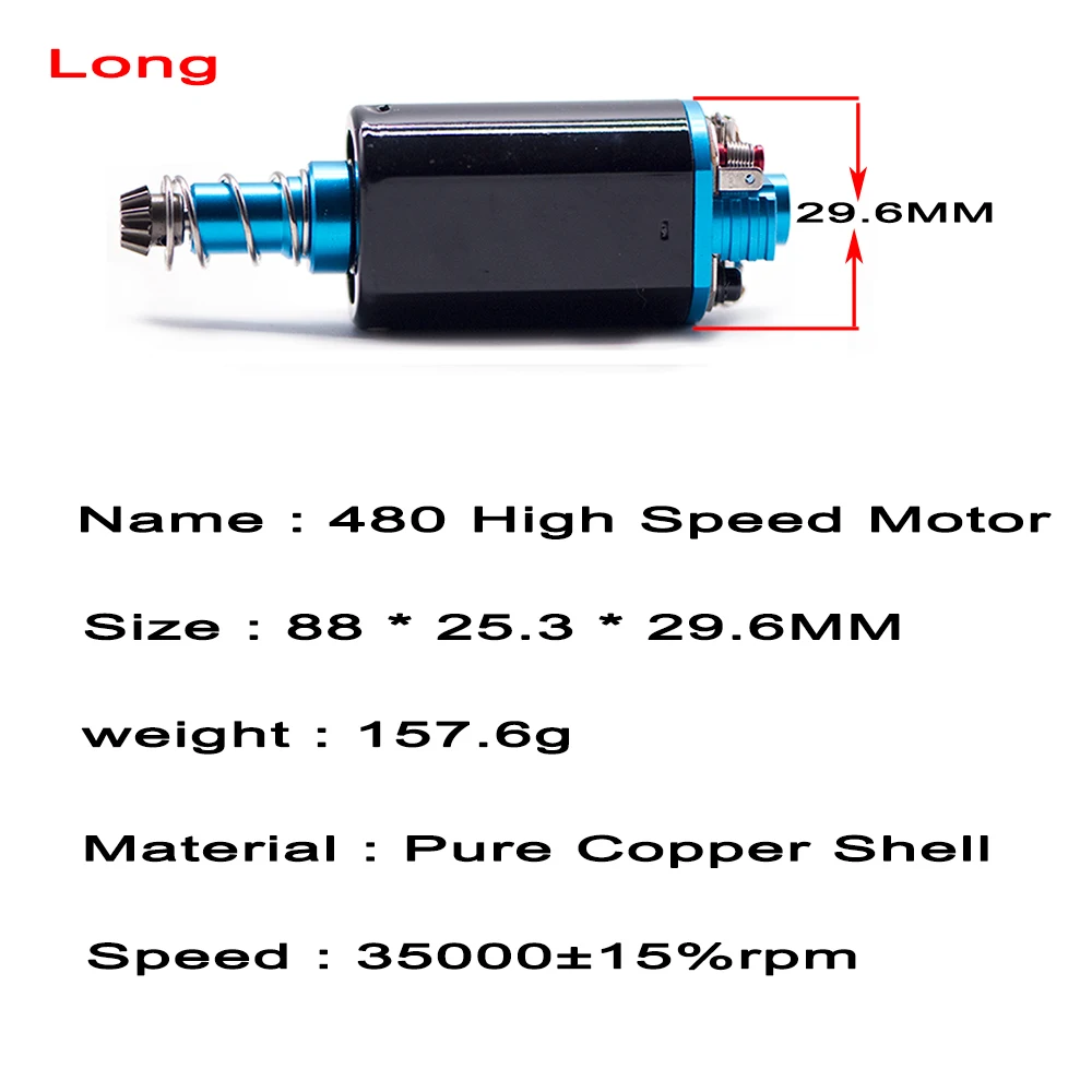 480 High Speed L 480 Высокая скорость/высокий крутящий момент двигатель для страйкбола AK M16/M4/MP5/G3/G36/P90 AEG JinMing Airsoft пневматические пистолеты Пейнтбол Аксессуары - Цвет: 480 High Speed L