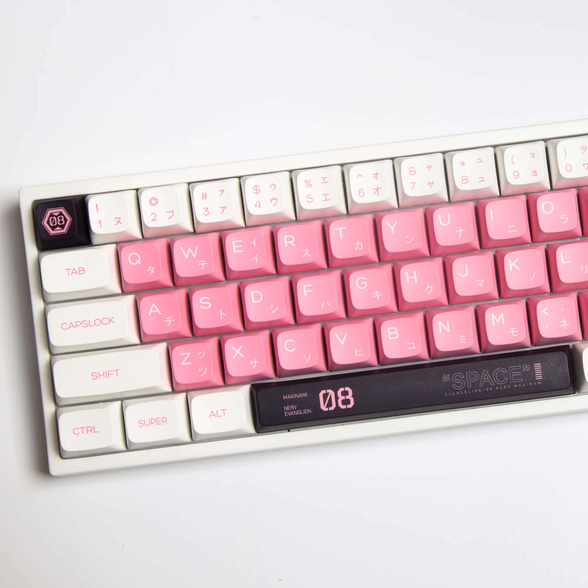 

1set PBT EVA 08 Theme Keycap DYE-Sublimation XDA Profile Keycaps for Cherry MX Switch Mechanical Keyboard EVANGELION-02 Keycap