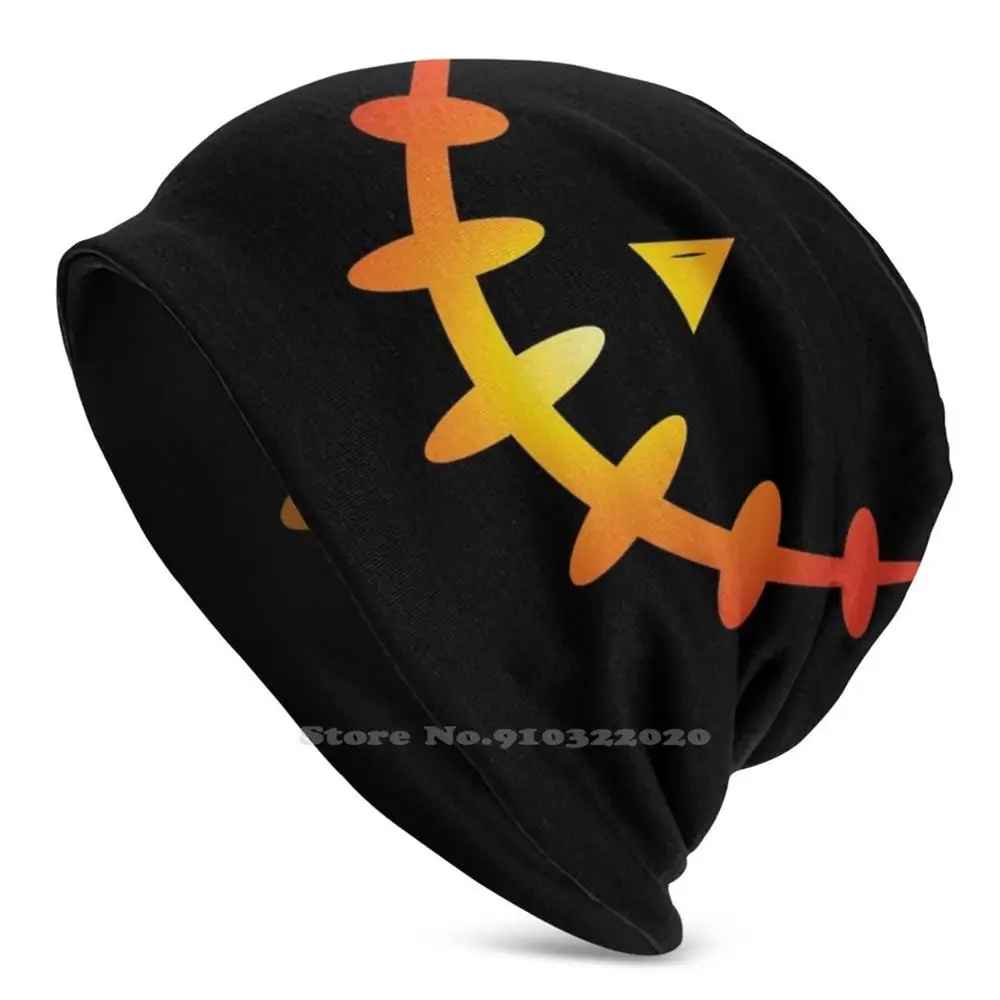 

Jack - O Lantern - Skeleton Smile - Glow Knit Beanie Hat Men'S Winter Hats Warm Fangs Teeth Cute Cartoon Vampire Vamp Blood