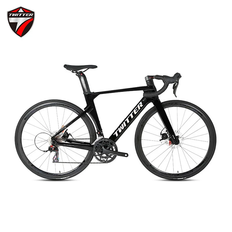 

TWITTERbicycle R10RIVAL-22S hydraulic disc brake fully hidden inner line700C carbon fiber bicycle bicicleta de montaña bicicleta