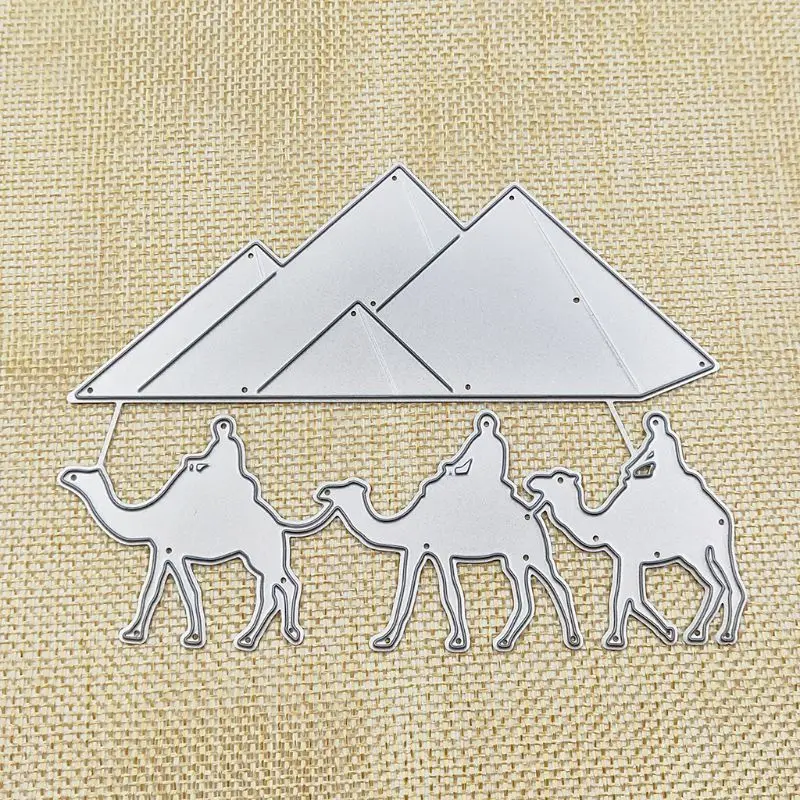 

Desert Camel Metal Cutting Dies Stencil DIY Scrapbooking Album Stamp Paper Card Embossing Crafts Decor