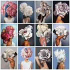 Набор для алмазной вышивки с изображением женщины и цветка