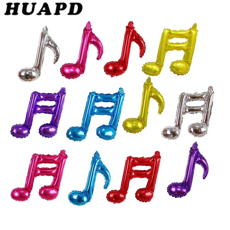 5 шт./лот музыкальные ноты из фольги майларовые шары товары для дня рождения
