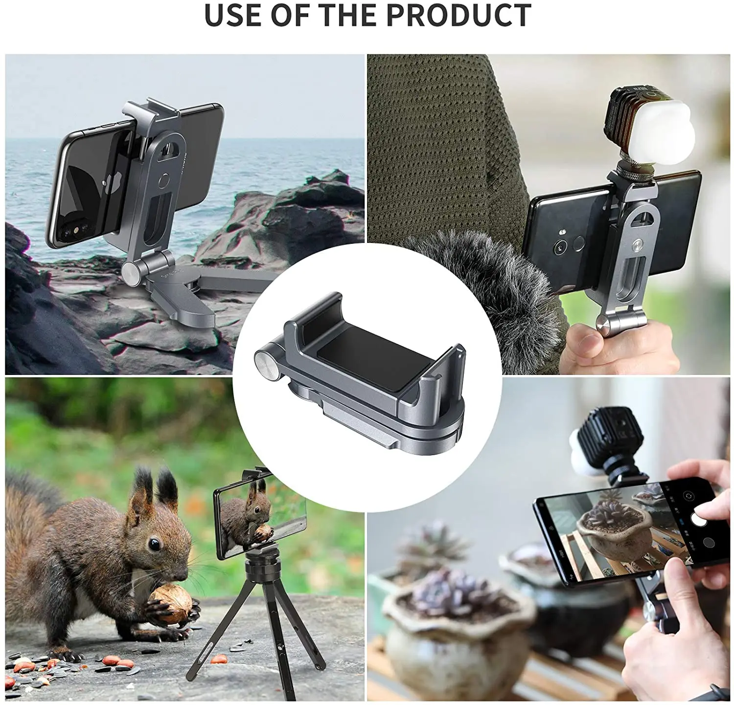 Универсальный держатель для смартфона SmallRig с защелкой стандарта Arca-Swiss прямой