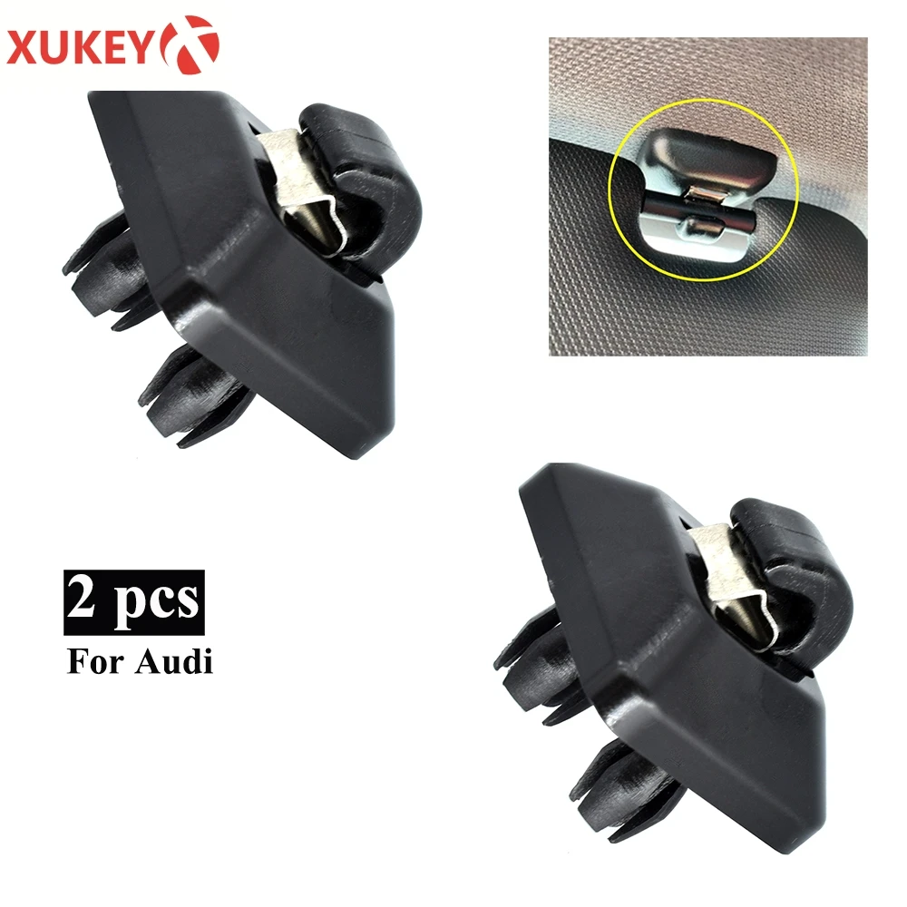 

Зажим для солнцезащитного козырька, черный, для Audi A1, A3, A4, A5, Q2, Q3, Q5, TT, RS3, RS4, автомобильный крючок Интерьерная вешалка