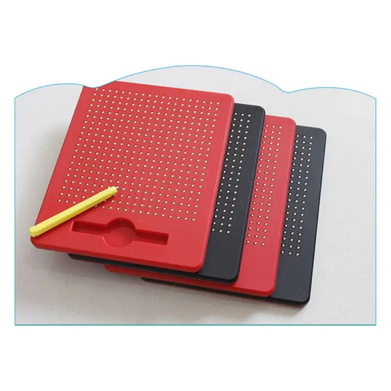 

Magnetic Tablet Number Steel Bead Drawing Board with Stylus Educational Writing Toy for Kid