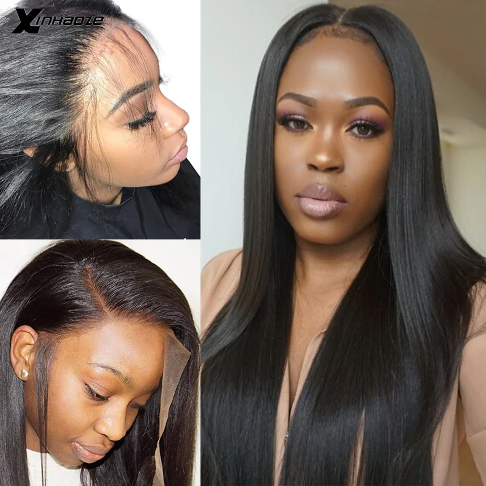 Полностью кружевные парики без клея предварительно выщипанные натуральные