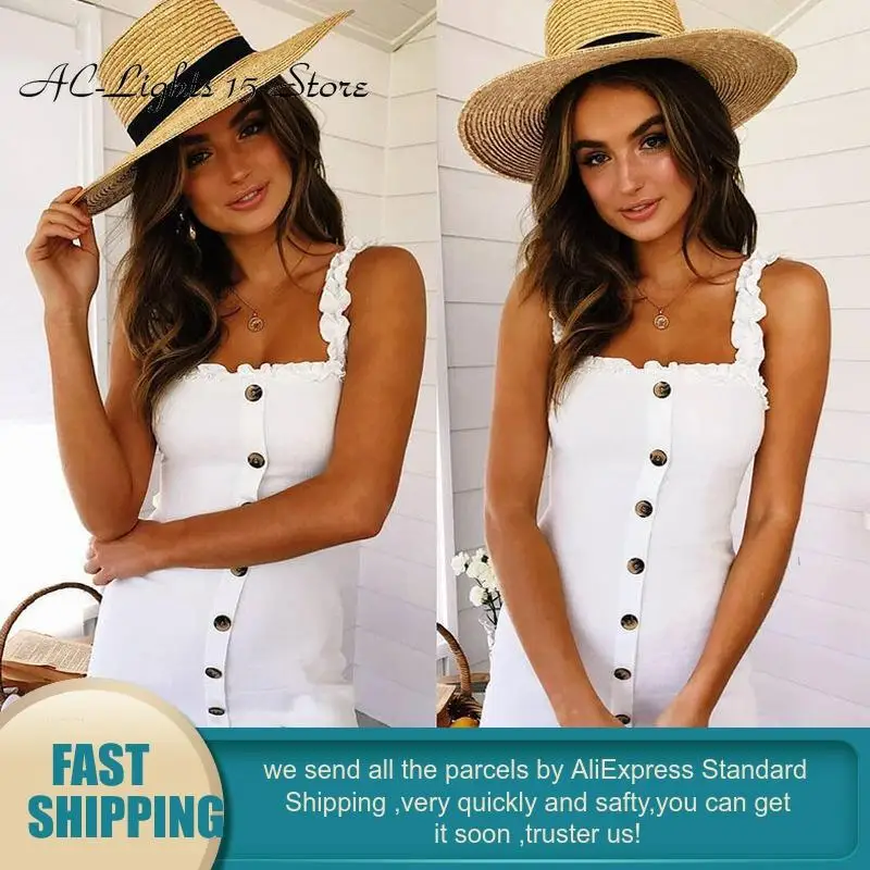 Пикантные Кнопка Bodycon плиссированное платье Для женщин Boho белая повязка платья