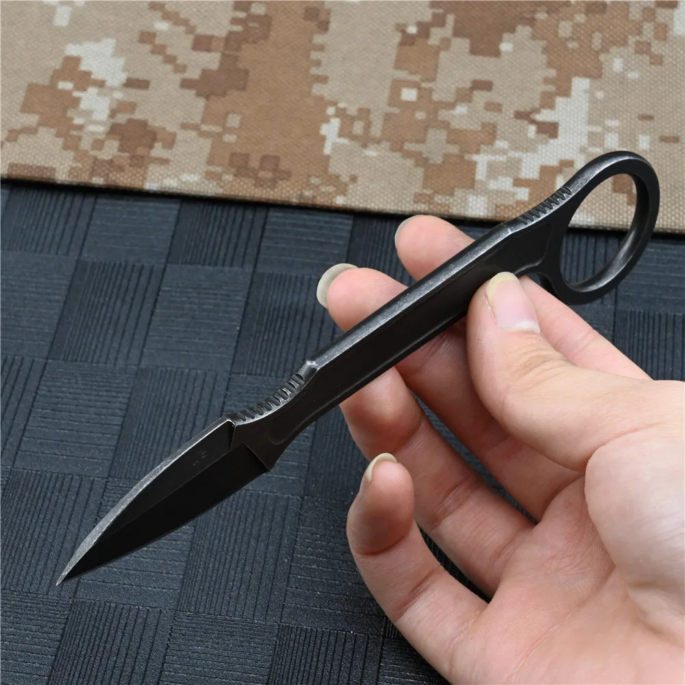 Мини Цельный керамбит с фиксированным лезвием тактический нож 3Cr13Mov из