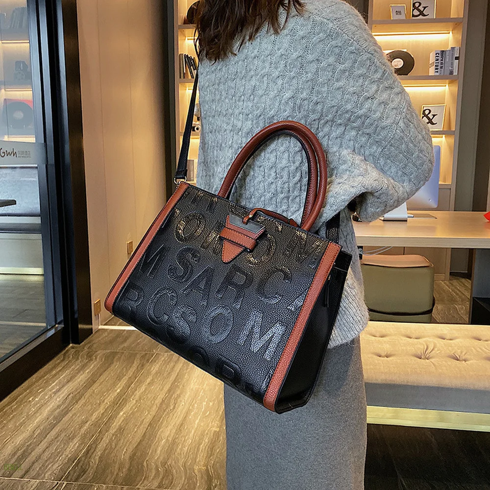 

Luxury brand women's handbag sweet fashion designer letter bag classic all-match lady messenger bag satchel handbag