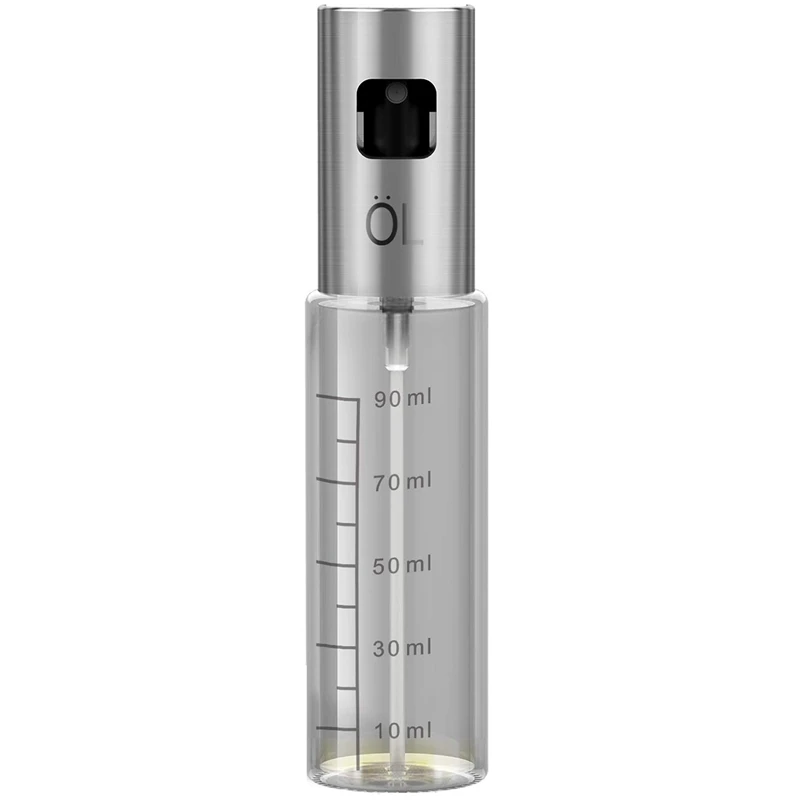 Olive Oil Sprayer Mister Dispenser Bottle 90Ml Premium Glass Vinegar Soy Sauce Pump For Bbq Grilling |