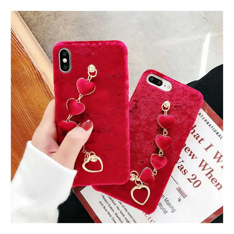 Ретро фланелевые Модные женские свадебные подарочные красные чехлы для