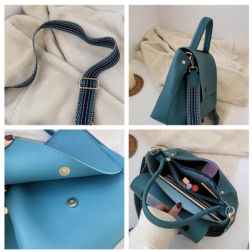 Модные сумки через плечо из искусственной кожи для женщин 2020 однотонная