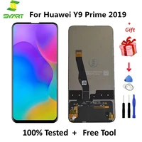 100 test 6 59 lcd for huawei y9 prime 2019 lcd display touch screen digitizer assembly for p smart z lcd replacement parts