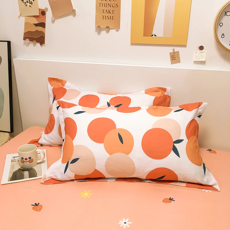 

Hot Sale Fruit Jam Style 4pcs Bedding Set Cotton Bed Cover Bed Sheet Duvet Cover Pillowcase Bed Linen Bedclothes