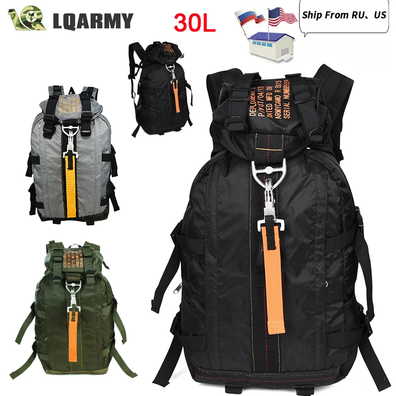 

US inventory 30L AIR Force Parachute Buckles Rucksacks Nylon Tactical Backpack Deployment Bag Military Molle Bug Out Duffle Bag