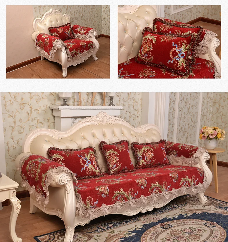 Высокое качество европейский стиль универсальный чехол для дивана синель