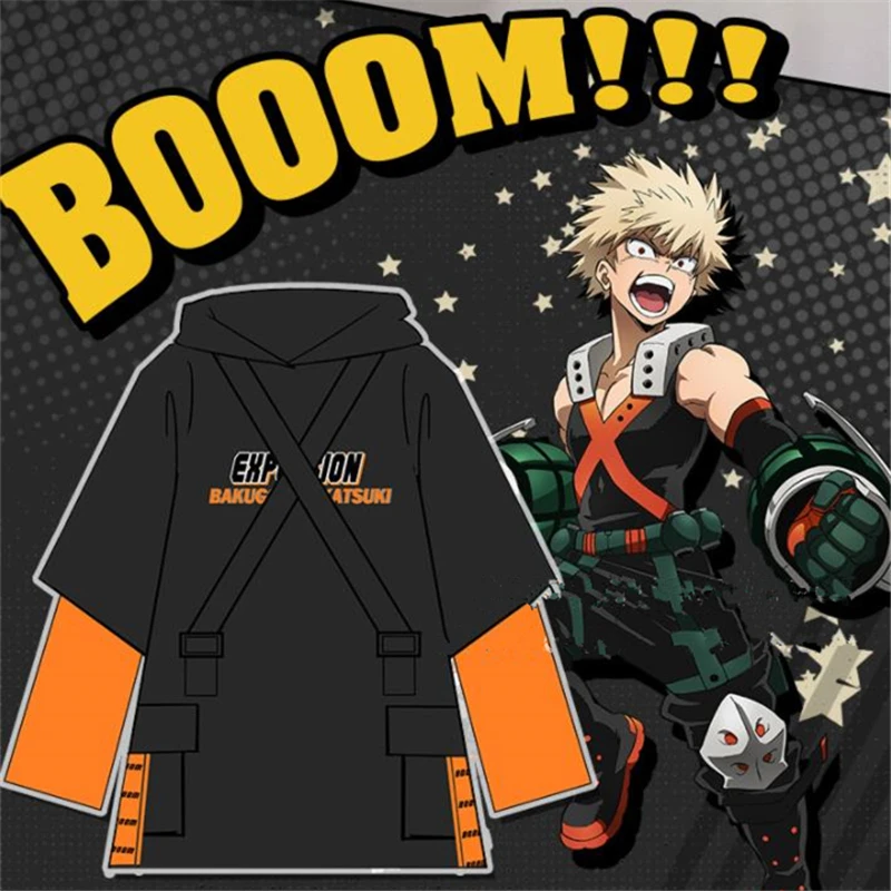 Костюм косплея Boku No My Hero Academia для Деку Мидории Идзуку и Бакуго Кацуки - Худи, Куртка, Спортивная одежда, Верхняя одежда.