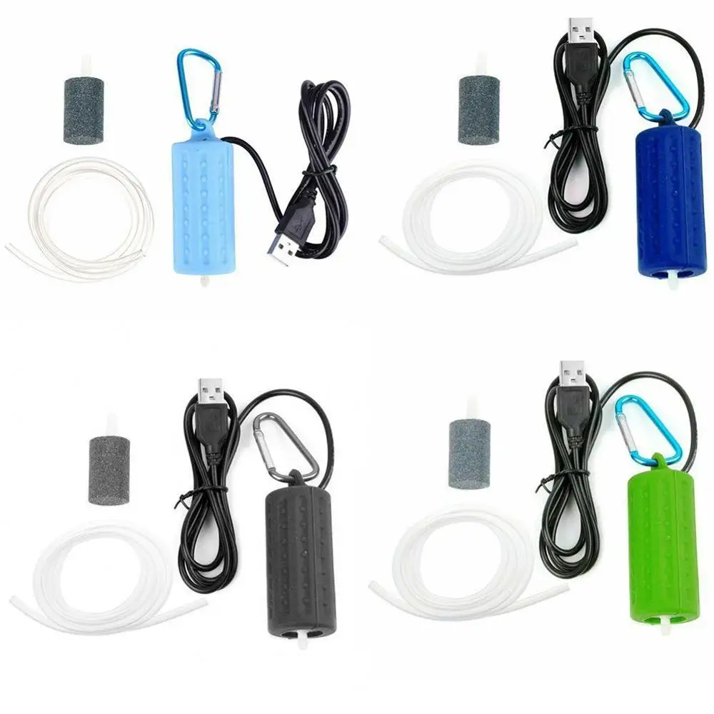 Портативный воздушный мини насос с USB бесшумный аквариумный кислородный