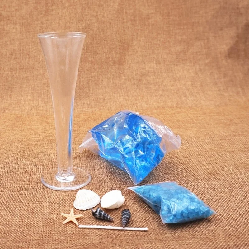 Желе воск свечи ручной работы DIY материал хрустальный стеклянный Кубок