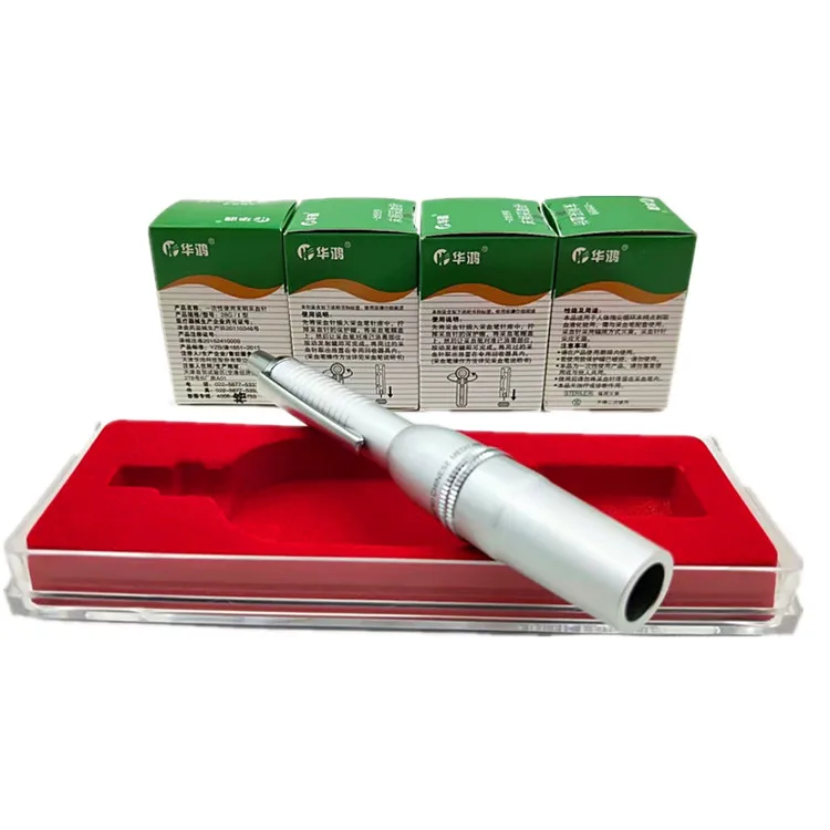 Ручка ланцет из нержавеющей стали металлическая акупунктурный массаж 23 г 26 28 30 на