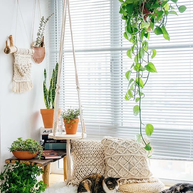 Макраме настенный подвесной скандинавский гобелен Ins украшение для стен сделай