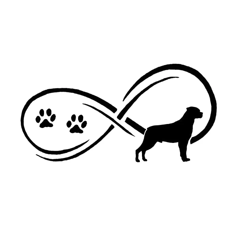

Car Sticker Motorcycle Sticker Rottweiler Dog Paw Fashion Personality Animal Window Decorative Decal 17.8* 8.9cm