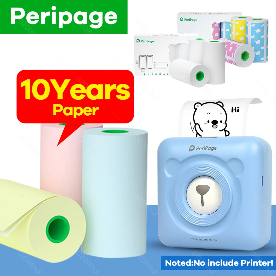 Высококачественная термобумага для печати этикеток на 10 лет белая или цветная