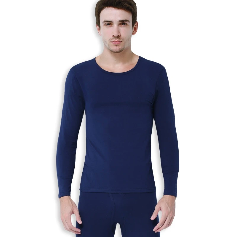 

Men's thermal underwear thin section modal bottoming long-sleeved T-shirt plus fat cotton Mto7XL2021