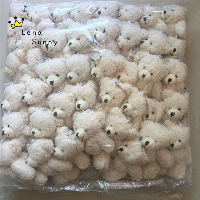 10 шт./лот, Kawaii, маленькие плюшевые мишки, мягкая плюшевая игрушка с цепочкой 12 см, плюшевый мишка, мини мишка, плюшевые мишки, подарки