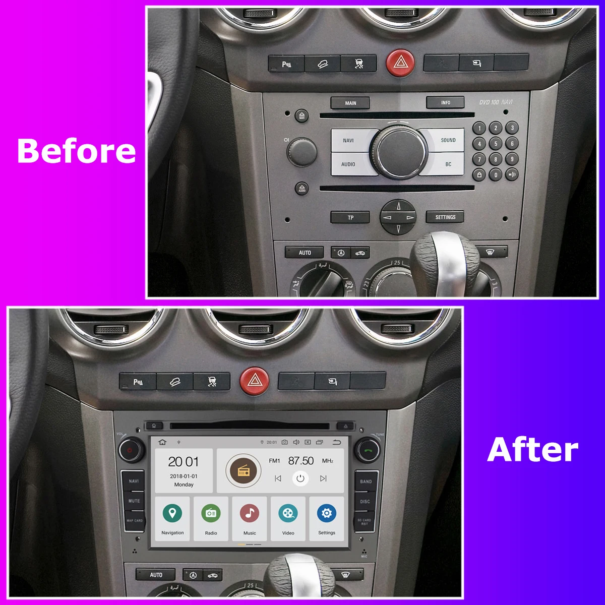 Автомобильный DVD плеер PX6 4 Гб + 64 ГБ Android 10 GPS радио для Opel Zafira B Vectra C D Antara Astra H G Combo Corsa