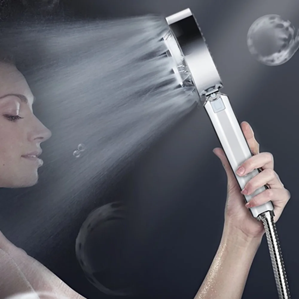 

Household Sprinkler Bath Shower Jetting Shower Head Water Flow Concentrated Saving Water Bathroom Anion Filter Shower