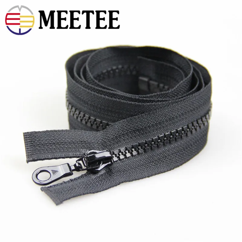 Meetee 5 шт. 80 см 5# полимерная открытая молния для шитья одежды на молнии DIY сумка пуховик ручной работы аксессуар ZK664