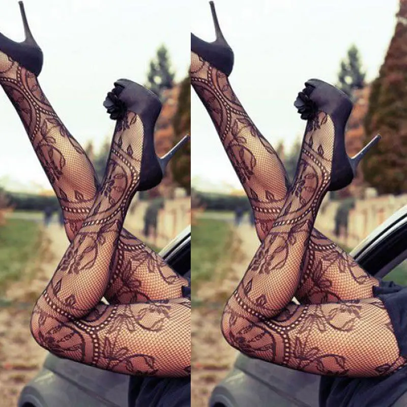 Модный сексуальный женский сетчатый пояс с подвязками Ажурные чулки колготки