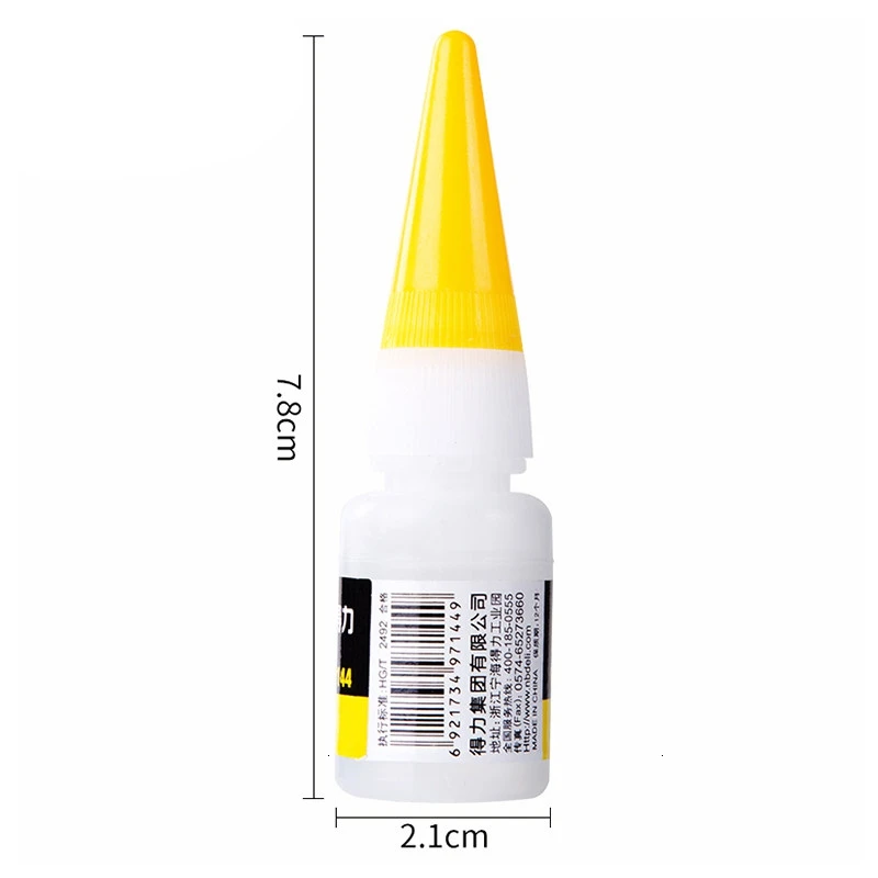 1Pcs Instant Quick-drying Cyanoacrylate Adhesive Strong Bond Fast Leather Rubber Metal 8g Office Supplies 502 Super Glue | Электронные