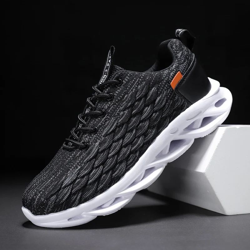 9120-black YRRFUOT трендовые мужские кроссовки, светильник, дышащая обувь для бега, высокое качество, уличная Нескользящая брендовая мужская спортивная обувь, zapatos hombre - Цвет: 9120-black