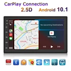 Автомобильный радиоприемник 7 дюймов, Беспроводной мультимедийный плеер Carplay с GPS-навигацией, универсальный автомобильный стерео плеер 2 Din с Android 10,1