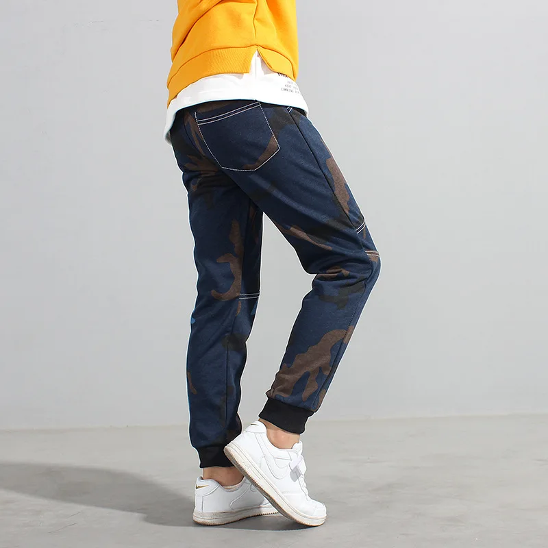 Детская одежда спортивные брюки модные новые длинные с камуфляжным принтом в