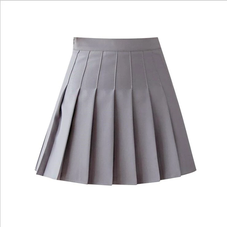 Женская плиссированная юбка с завышенной талией Милая Мини Юбка для