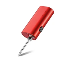 portable usb rechargeable electric solder iron wireless rework station 40w welding tools mini tin soldering iron tool