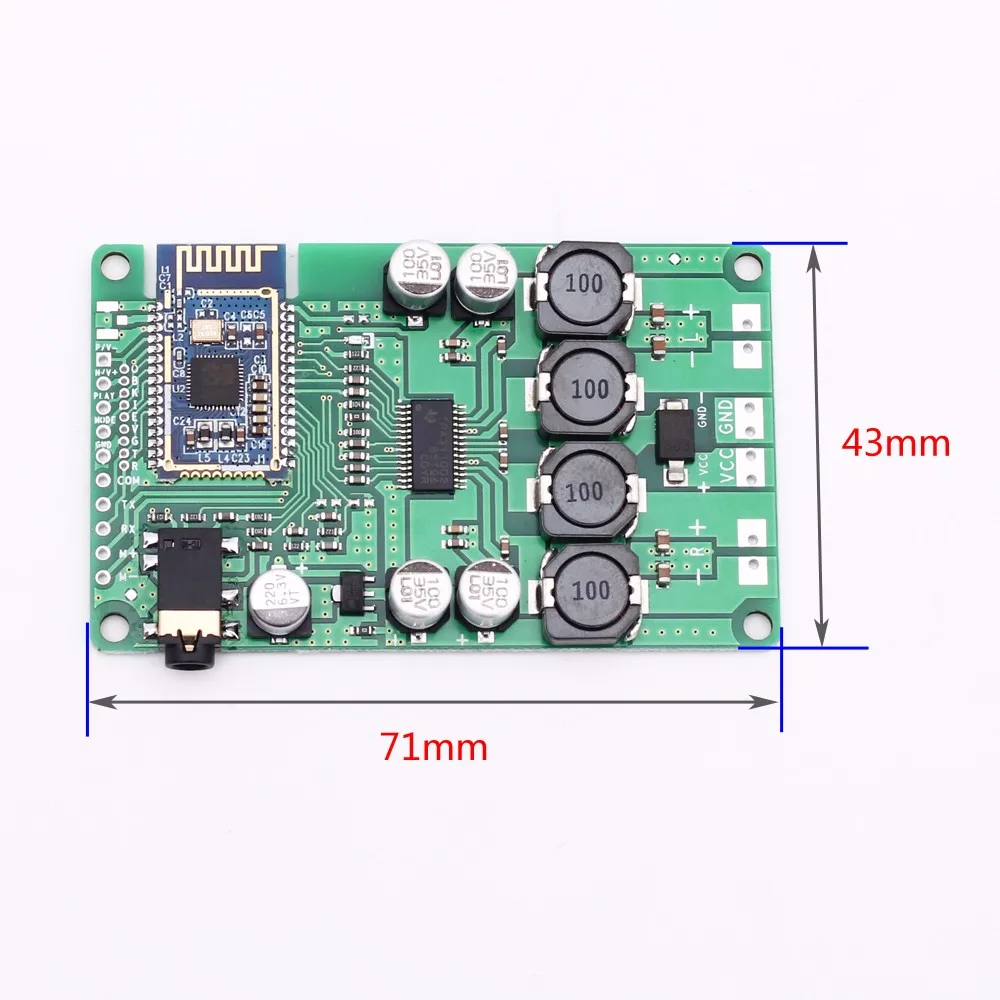 Беспроводная Плата усилителя мощности TWS Bluetooth 5 0 2x1 Вт/10 Вт AUX аудио поддержка