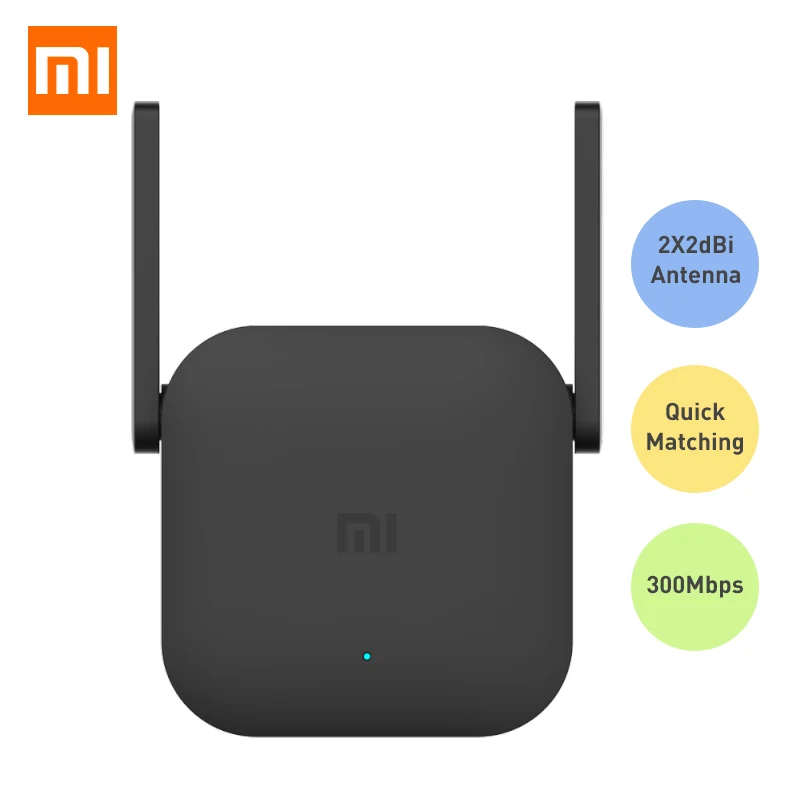 

Xiaomi Wifi Amplifier Pro Router 300M 2.4G Repeater Network Expander Range Extender Roteader Mi Wireless Router Wi-fi