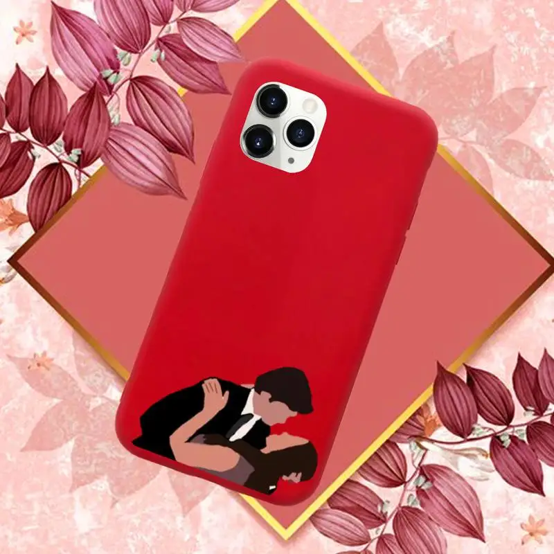

The Vampire Diaries Damon CARTOON ART Phone Case Red Candy Color for iPhone 11 12 mini pro XS MAX 8 7 6 6S Plus X SE 2020 XR