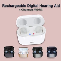 digital hearing aids rechargeable 4 channels sr41 audifonos portable noise cancelling sound amplifier for deafness drop shipping