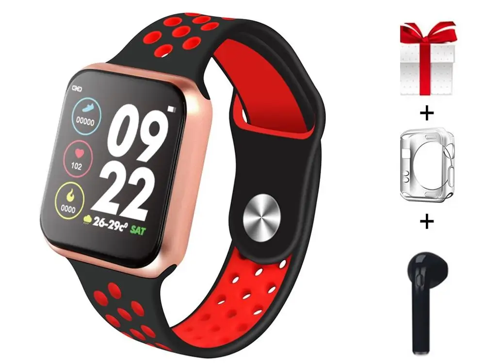 Умные часы F9, Bluetooth, ear, i7, с функцией вызова, ЭКГ, монитор сердечного ритма, умные часы для мужчин и женщин, для apple iphone, xiaomi, pk, B75, P68 - Цвет: i709